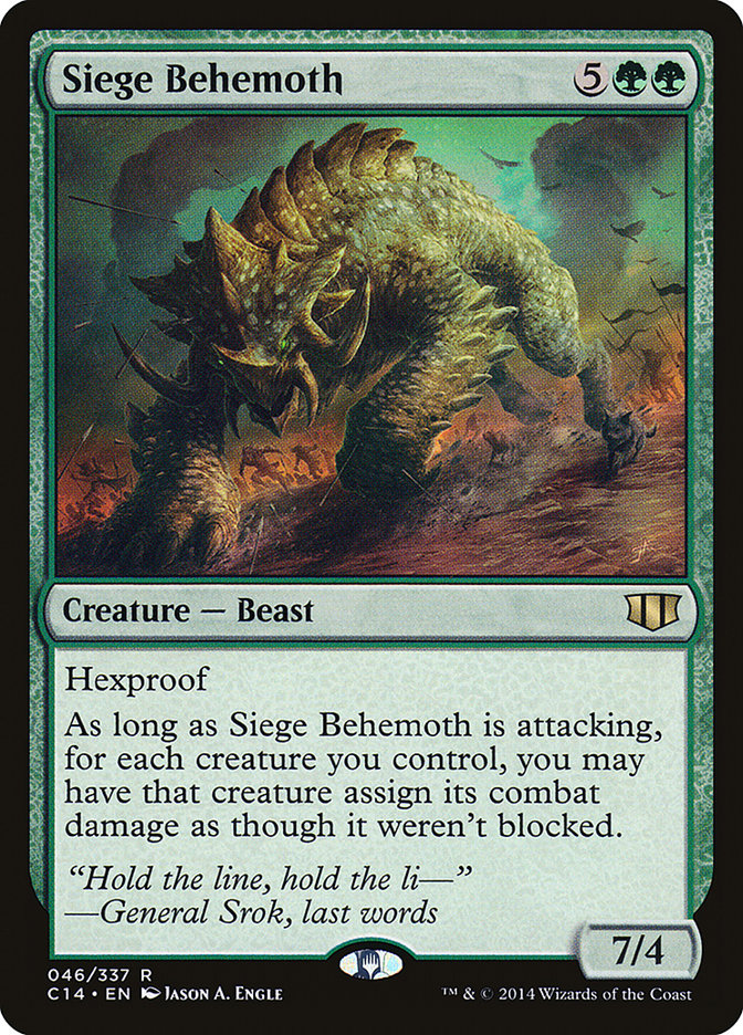 Siege Behemoth [Commander 2014] | Gamer Loot