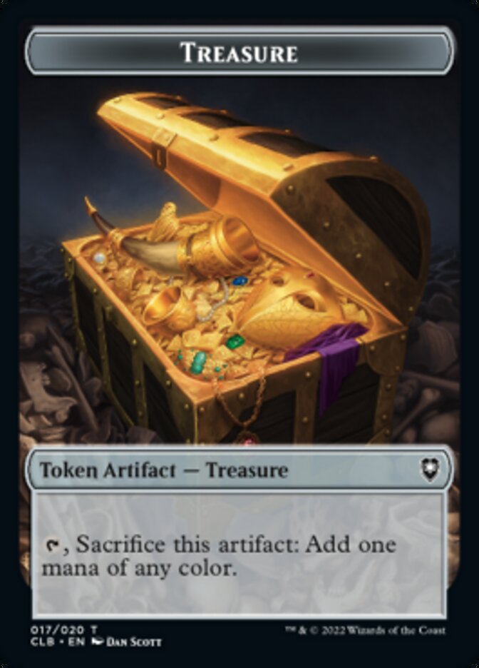 Treasure // Dragon Double-sided Token [Commander Legends: Battle for Baldur's Gate Tokens] | Gamer Loot