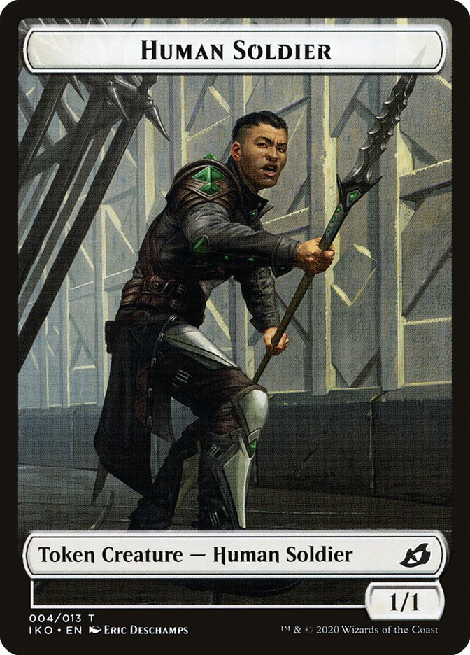 Human Soldier (004/013) [Ikoria: Lair of Behemoths Tokens] | Gamer Loot