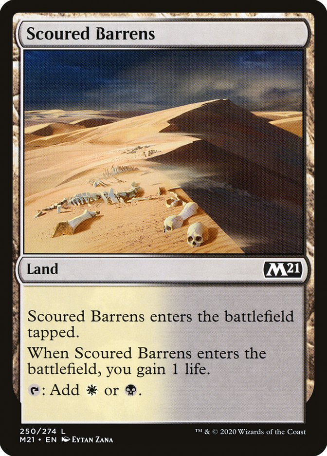 Scoured Barrens [Core Set 2021] | Gamer Loot