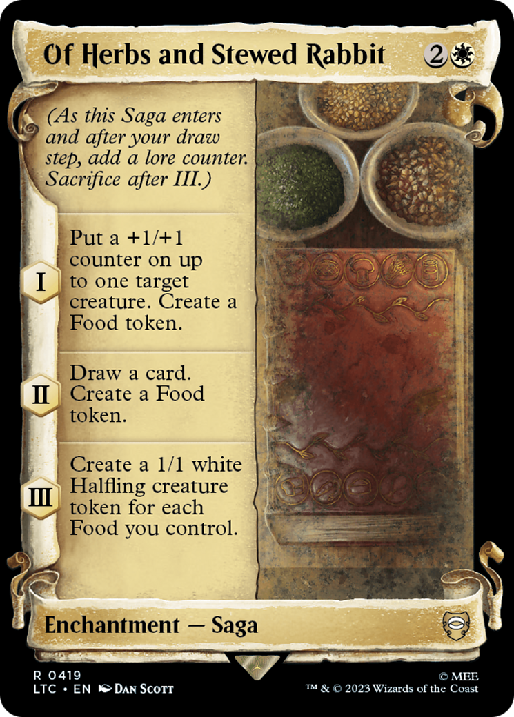 Of Herbs and Stewed Rabbit [The Lord of the Rings: Tales of Middle-Earth Commander Showcase Scrolls] | Gamer Loot