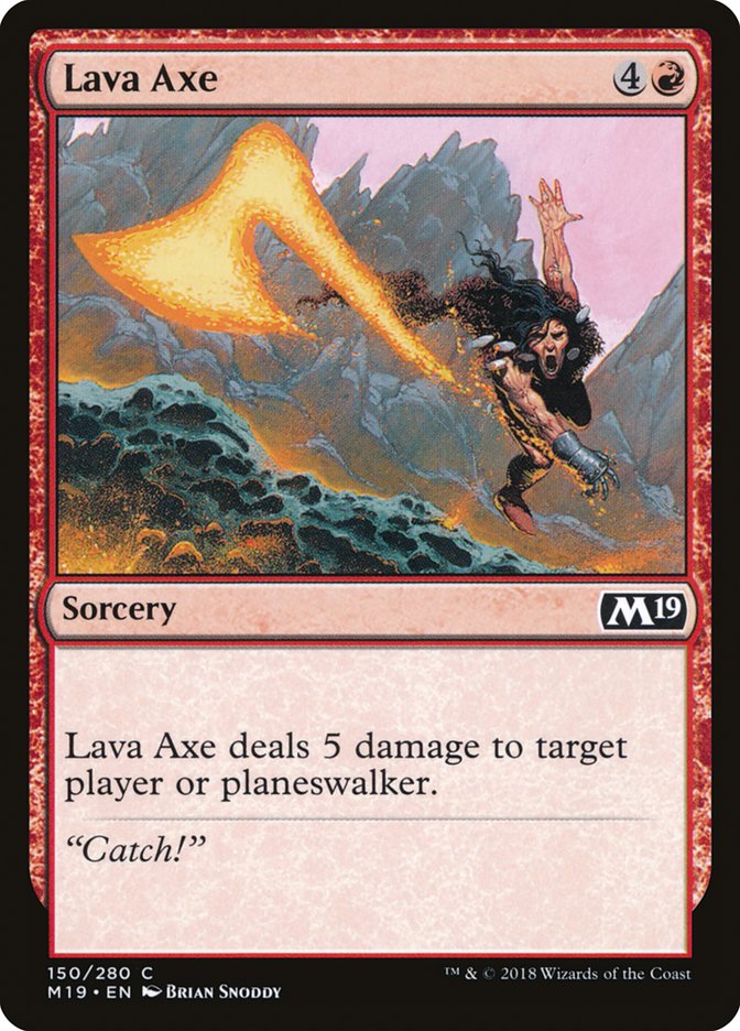 Lava Axe [Core Set 2019] | Gamer Loot