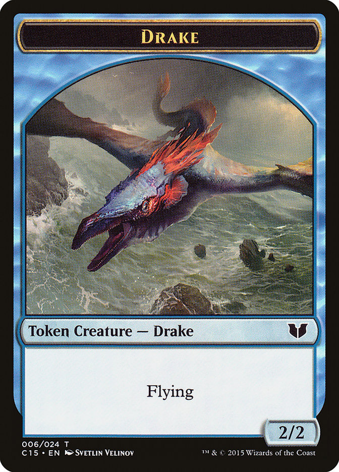 Drake // Elemental (020) Double-Sided Token [Commander 2015 Tokens] | Gamer Loot