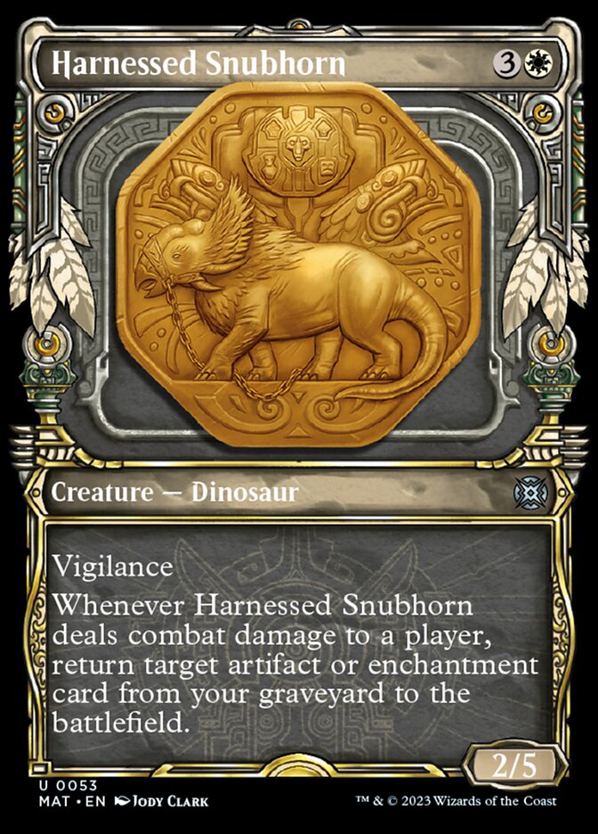Harnessed Snubhorn (Showcase) [March of the Machine: The Aftermath] | Gamer Loot