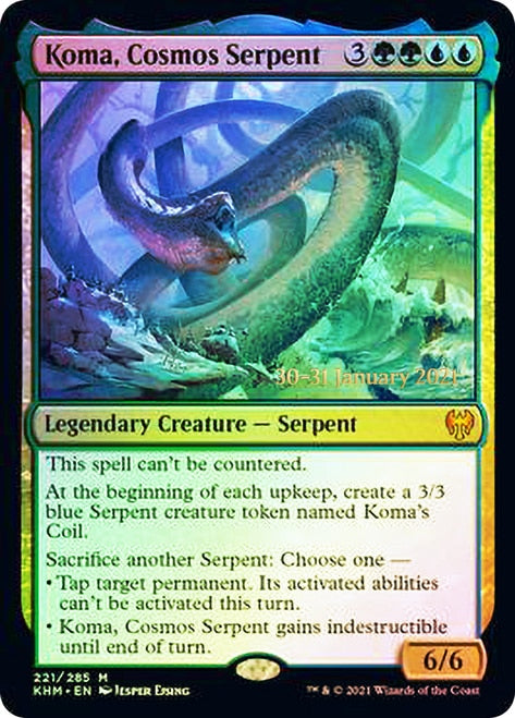 Koma, Cosmos Serpent [Kaldheim Prerelease Promos] | Gamer Loot