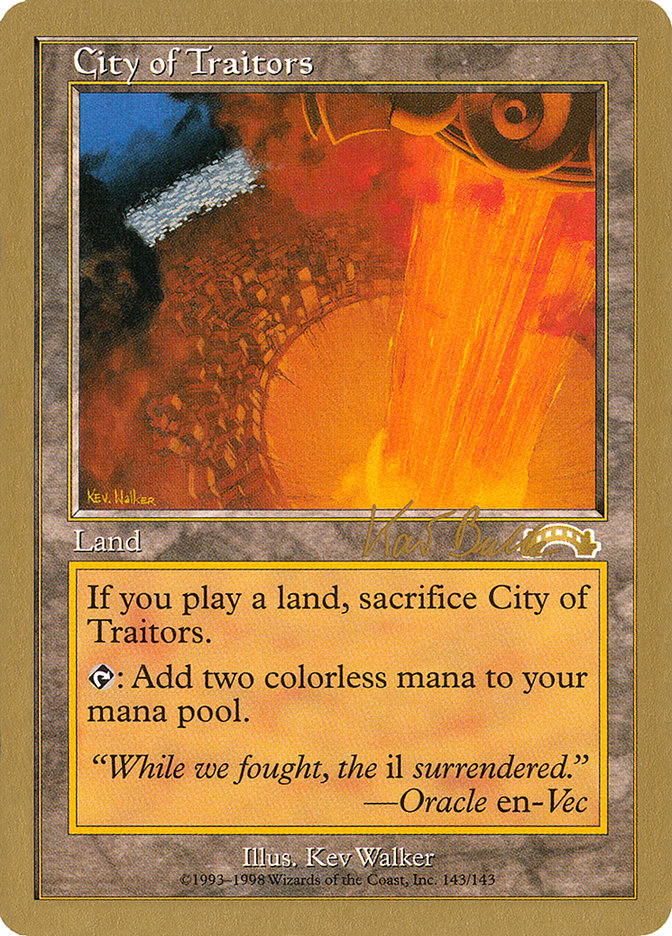 City of Traitors (Kai Budde) [World Championship Decks 1999] | Gamer Loot