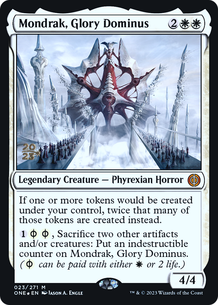 Mondrak, Glory Dominus [Phyrexia: All Will Be One Prerelease Promos] | Gamer Loot