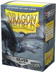 Dragon Shield 100ct-Non Glare Matte- Silver 'Argentia' | Gamer Loot