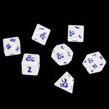 Heavy Metal D20 Dice Icewind Dale Set 7 Piece | Gamer Loot