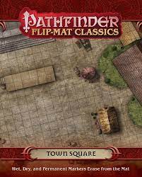 Pathfinder Flip-Mat Classics : Town Square | Gamer Loot