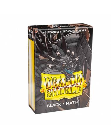 Dragon Shield 60ct Deck Protector Mini Matte black | Gamer Loot