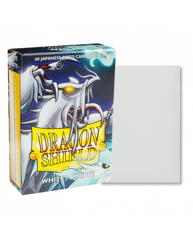 Dragon Shield 60ct Deck Protector Mini Matte White | Gamer Loot