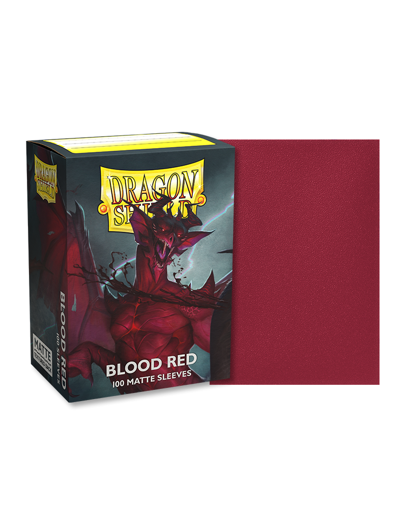 Dragon Shield 100ct-Double Matte- Blood Red | Gamer Loot