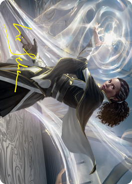 Clever Lumimancer Art Card (Gold-Stamped Signature) [Strixhaven: School of Mages Art Series] | Gamer Loot