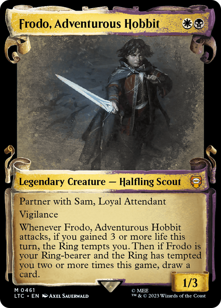 Frodo, Adventurous Hobbit [The Lord of the Rings: Tales of Middle-Earth Commander Showcase Scrolls] | Gamer Loot