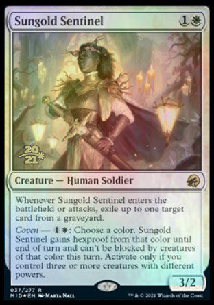 Sungold Sentinel [Innistrad: Midnight Hunt Prerelease Promos] | Gamer Loot