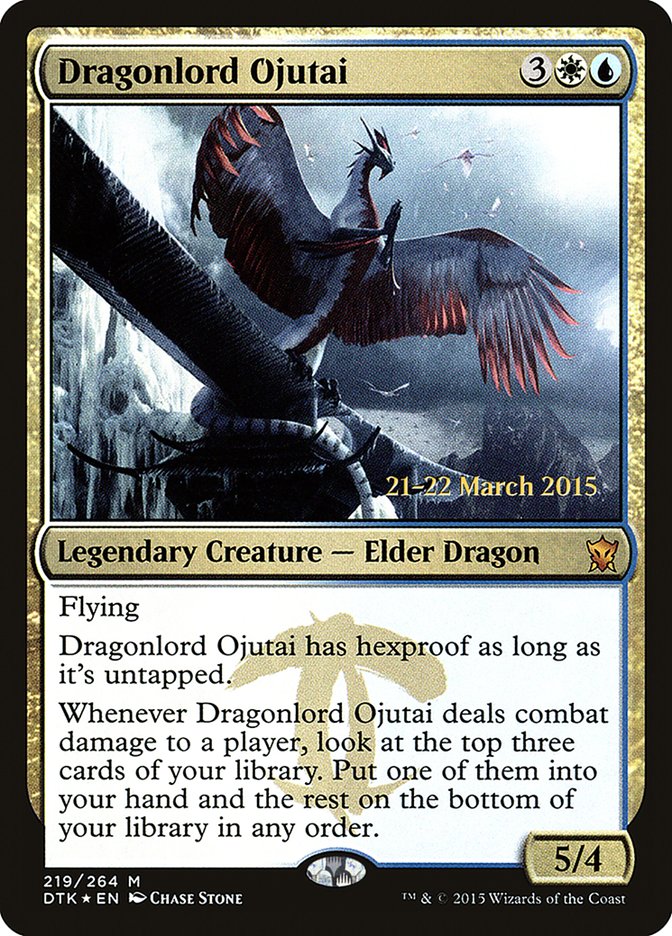 Dragonlord Ojutai  [Dragons of Tarkir Prerelease Promos] | Gamer Loot