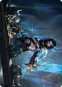 Halvar, God of Battle Art Card (Gold-Stamped Signature) [Kaldheim: Art Series] | Gamer Loot