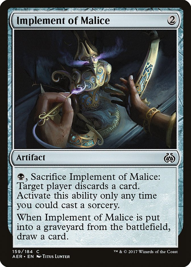 Implement of Malice [Aether Revolt] | Gamer Loot