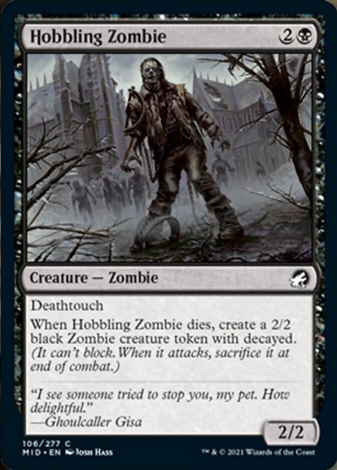 Hobbling Zombie [Innistrad: Midnight Hunt] | Gamer Loot