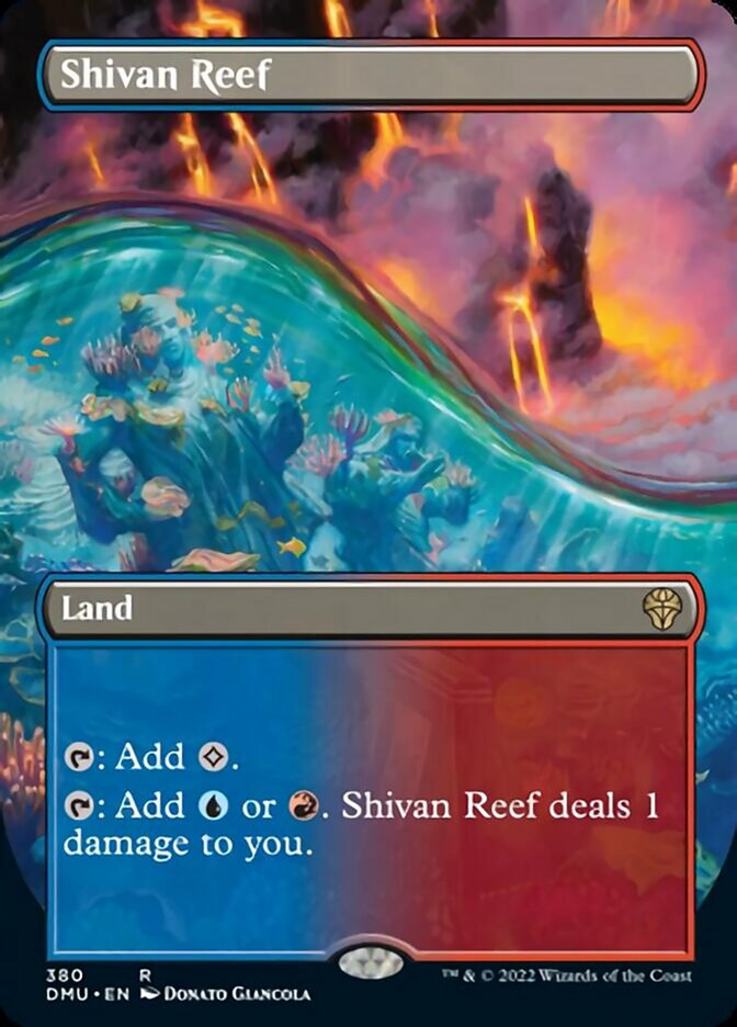 Shivan Reef (Borderless Alternate Art) [Dominaria United] | Gamer Loot