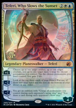 Teferi, Who Slows the Sunset [Innistrad: Midnight Hunt Prerelease Promos] | Gamer Loot