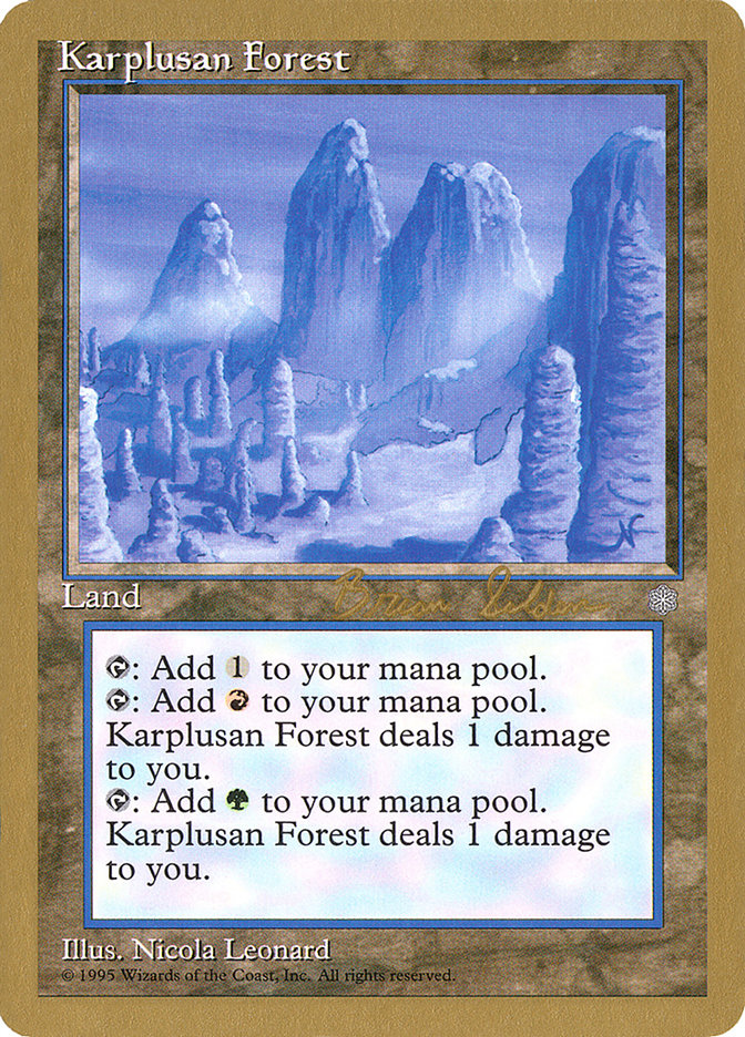 Karplusan Forest (Brian Selden) [World Championship Decks 1998] | Gamer Loot