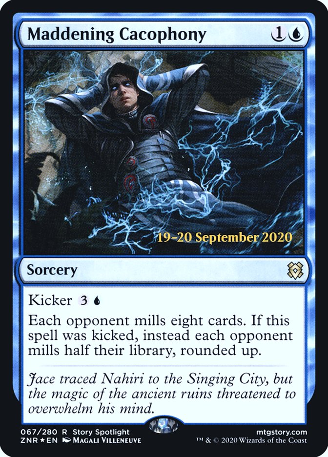 Maddening Cacophony [Zendikar Rising Prerelease Promos] | Gamer Loot