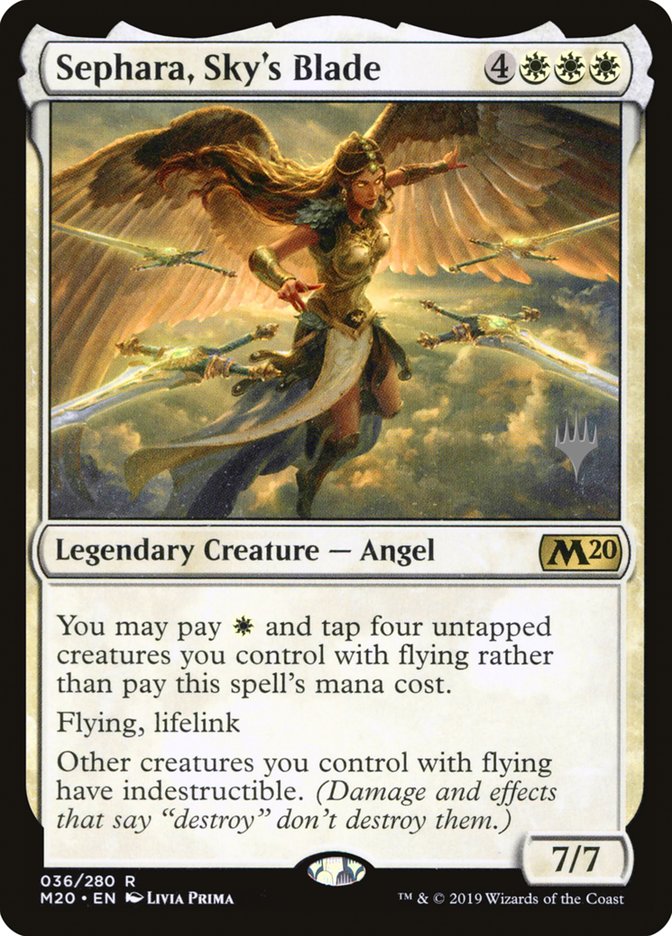 Sephara, Sky's Blade (Promo Pack) [Core Set 2020 Promos] | Gamer Loot