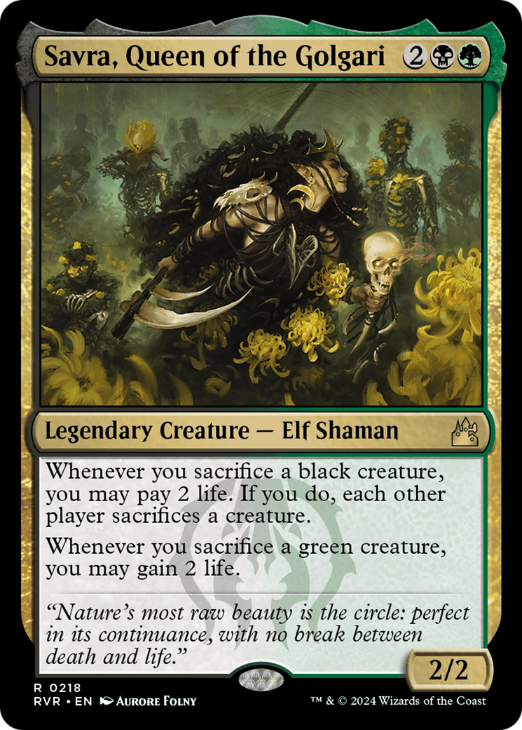 Savra, Queen of the Golgari [Ravnica Remastered] | Gamer Loot
