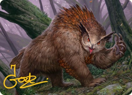 Owlbear Art Card (Gold-Stamped Signature) [Dungeons & Dragons: Adventures in the Forgotten Realms Art Series] | Gamer Loot