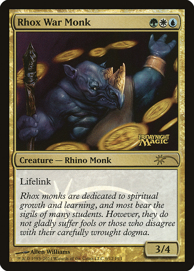 Rhox War Monk [Friday Night Magic 2011] | Gamer Loot