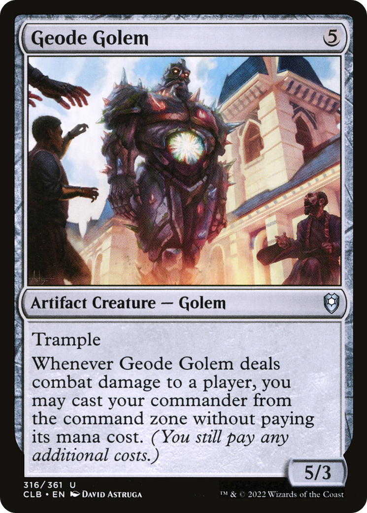 Geode Golem [Commander Legends: Battle for Baldur's Gate] | Gamer Loot