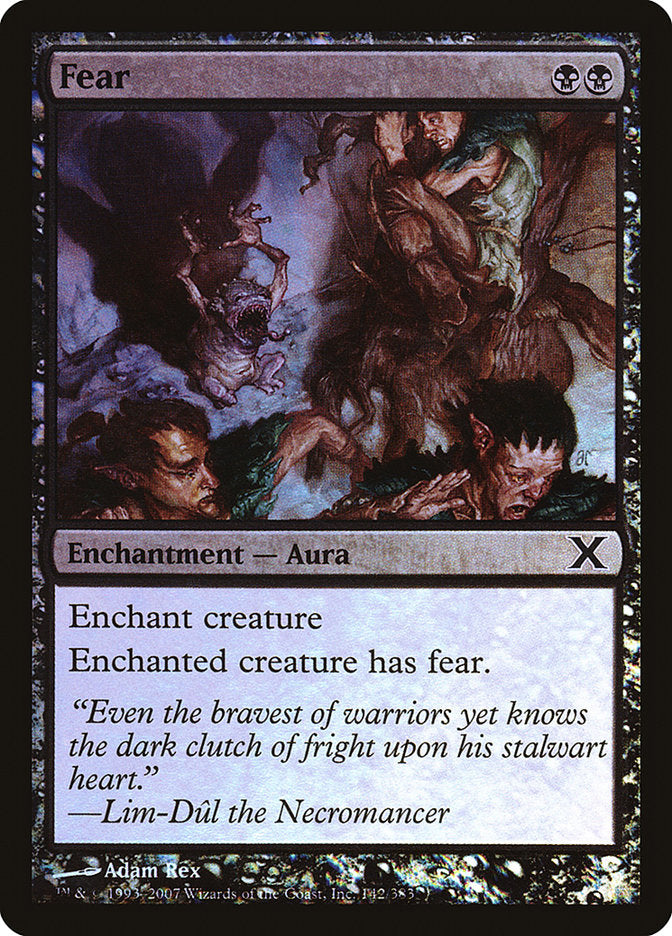 Fear (Premium Foil) [Tenth Edition] | Gamer Loot