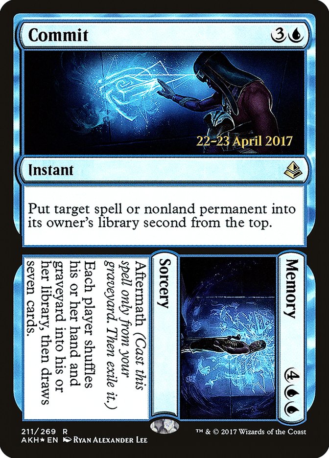 Commit // Memory  [Amonkhet Prerelease Promos] | Gamer Loot