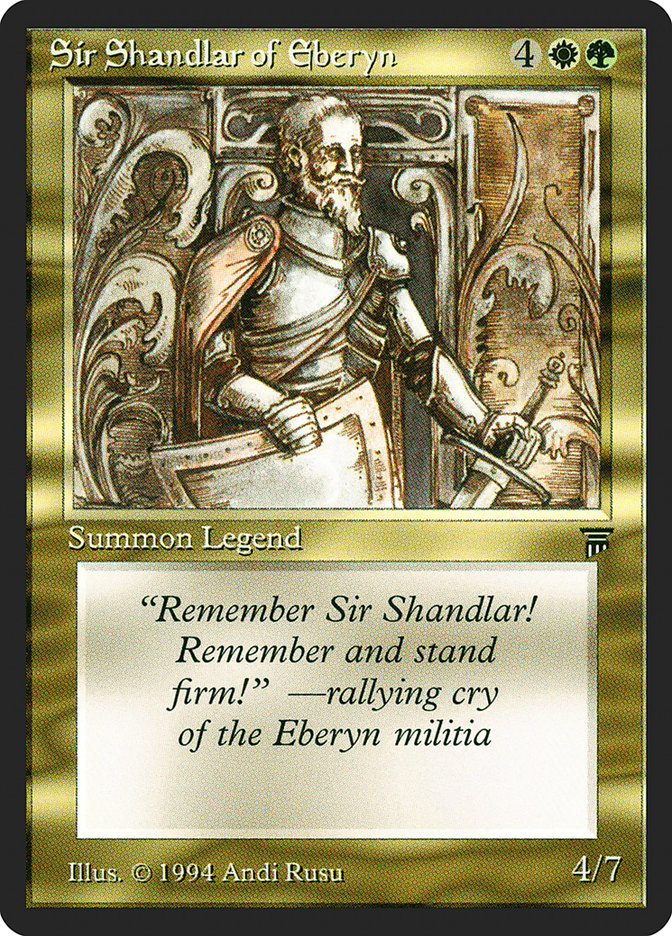 Sir Shandlar of Eberyn [Legends] | Gamer Loot