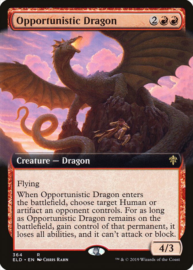 Opportunistic Dragon (Extended) [Throne of Eldraine] | Gamer Loot