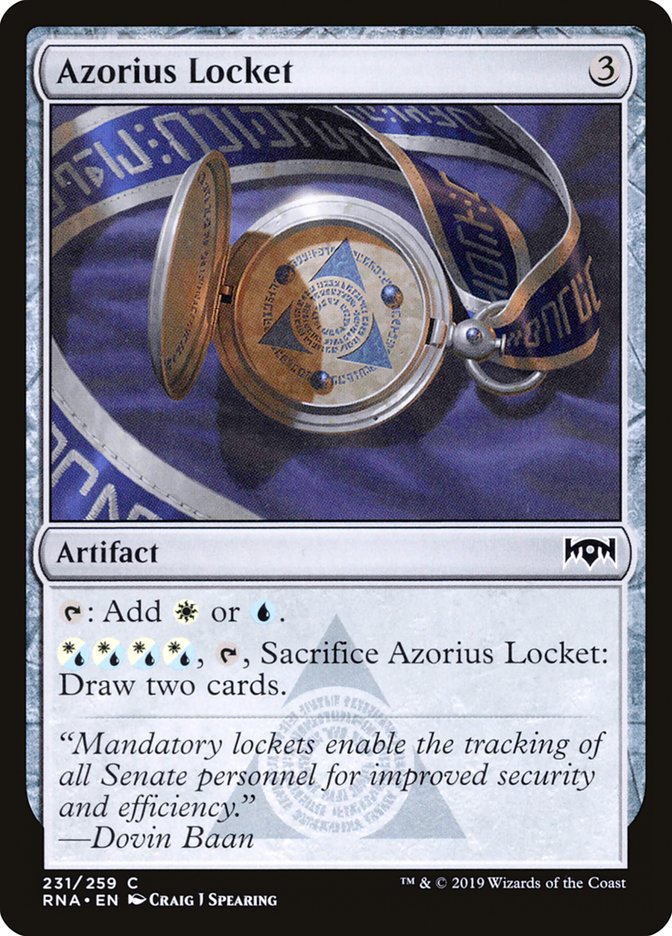 Azorius Locket [Ravnica Allegiance] | Gamer Loot