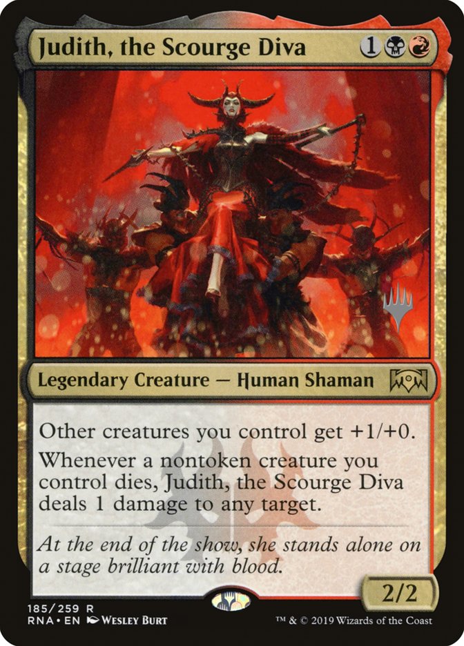 Judith, the Scourge Diva (Promo Pack) [Ravnica Allegiance Promos] | Gamer Loot