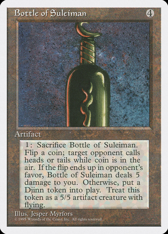 Bottle of Suleiman [Fourth Edition] | Gamer Loot