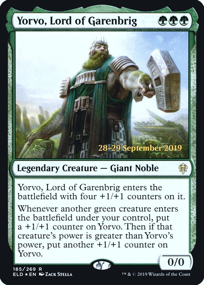 Yorvo, Lord of Garenbrig  [Throne of Eldraine Prerelease Promos] | Gamer Loot