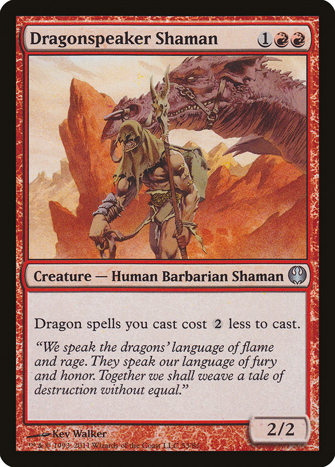 Dragonspeaker Shaman [Duel Decks: Knights vs. Dragons] | Gamer Loot