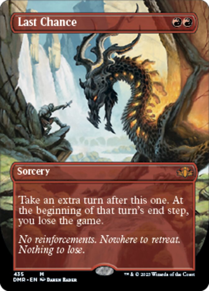 Last Chance (Borderless Alternate Art) [Dominaria Remastered] | Gamer Loot