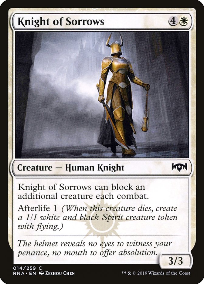 Knight of Sorrows [Ravnica Allegiance] | Gamer Loot