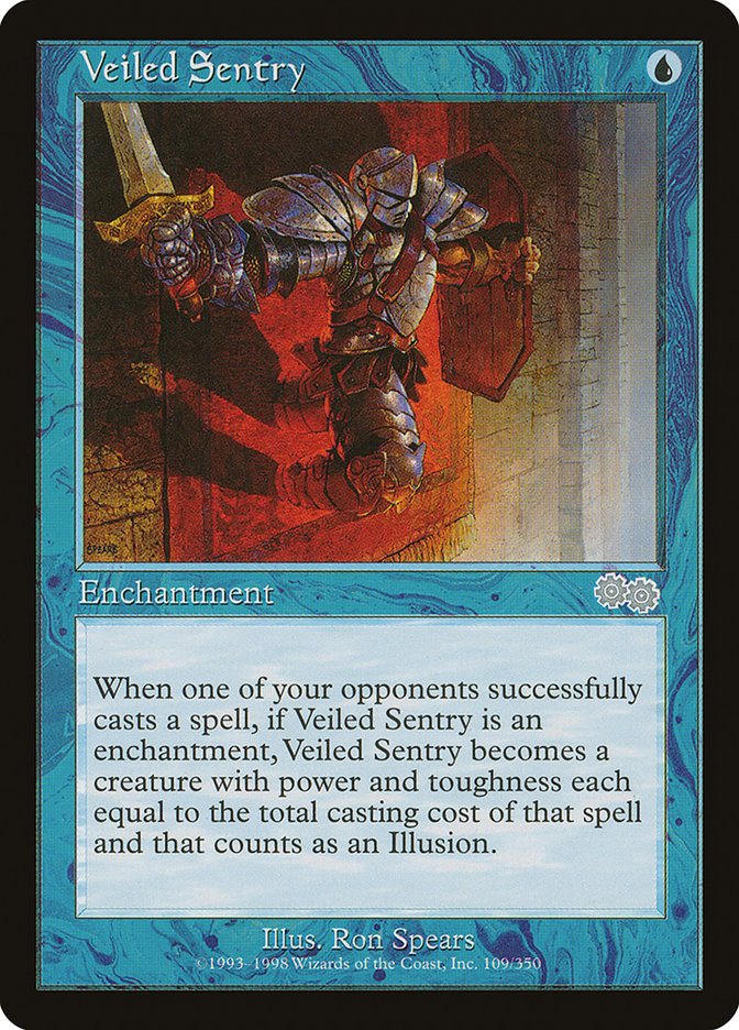 Veiled Sentry [Urza's Saga] | Gamer Loot