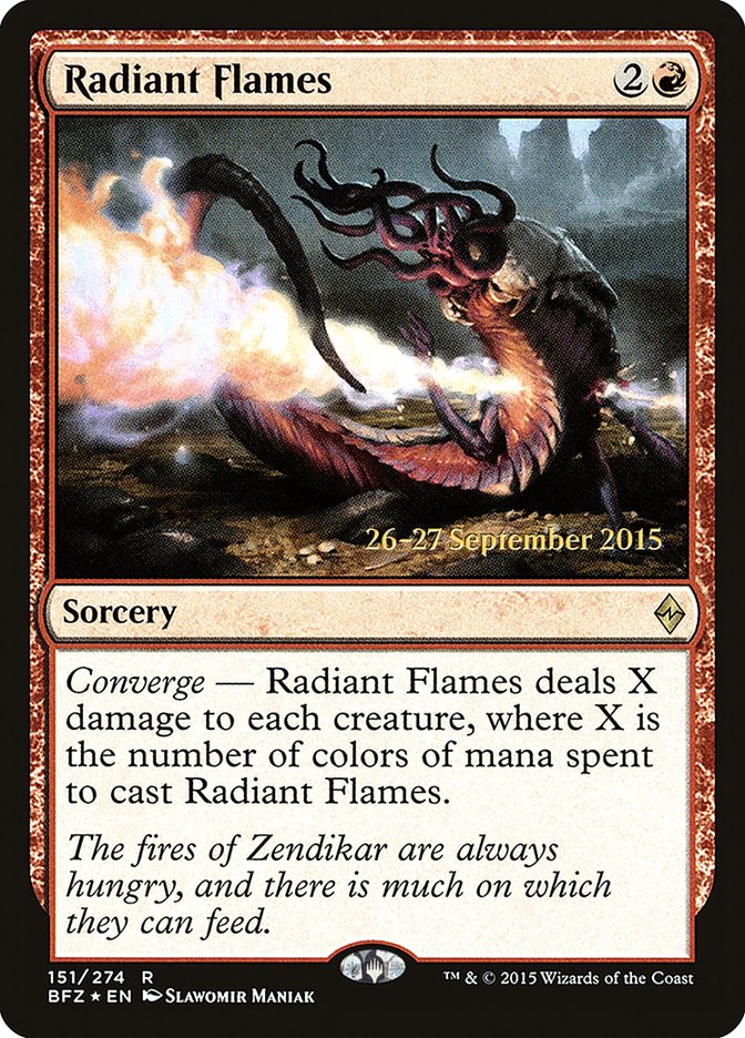 Radiant Flames  [Battle for Zendikar Prerelease Promos] | Gamer Loot