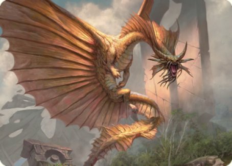 Ancient Gold Dragon Art Card (28) [Commander Legends: Battle for Baldur's Gate Art Series] | Gamer Loot