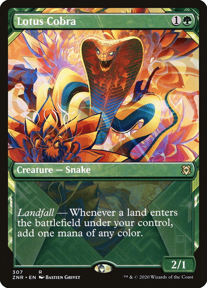 Lotus Cobra (Showcase) [Zendikar Rising] | Gamer Loot