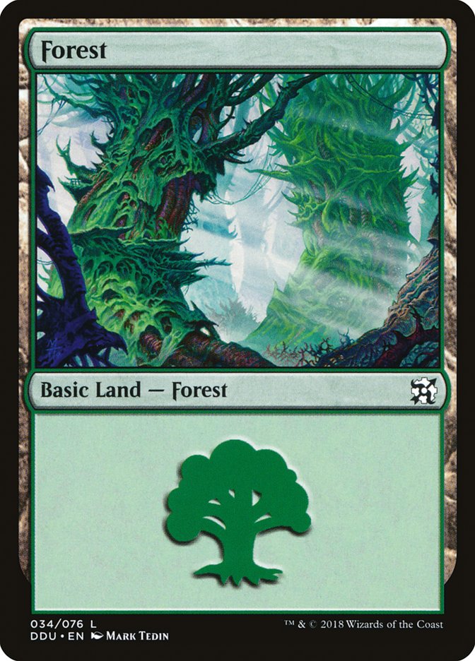 Forest (34) [Duel Decks: Elves vs. Inventors] | Gamer Loot