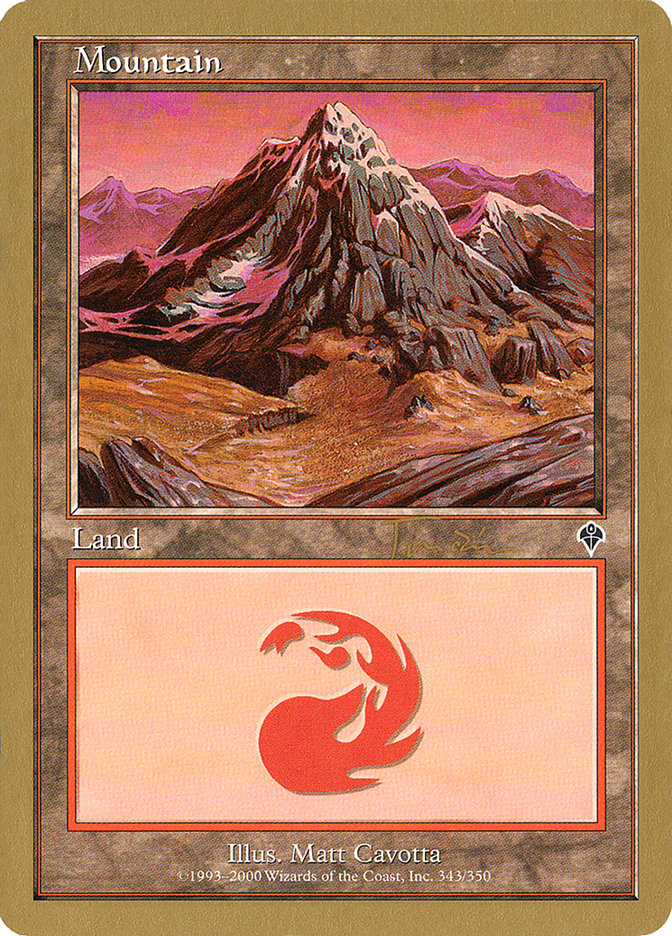 Mountain (jt343a) (Jan Tomcani) (INV) [World Championship Decks 2001] | Gamer Loot